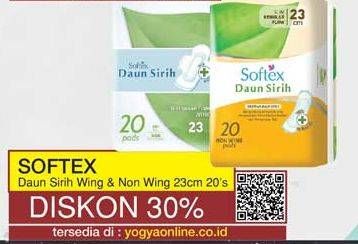 Promo Harga Softex Daun Sirih NonWing 23cm 20 pcs - Yogya