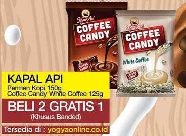 Promo Harga KAPAL API Candy White Coffee, Coffee per 3 pcs - Yogya