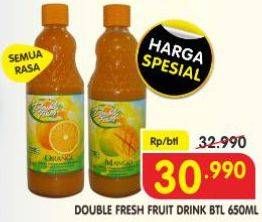 Promo Harga Double Fresh Drink Concentrate All Variants 650 ml - Superindo