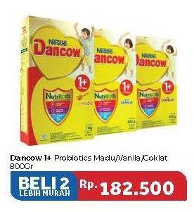 Promo Harga DANCOW Nutritods 1+ Madu, Vanila, Cokelat per 2 box 800 gr - Carrefour