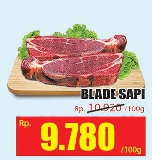 Promo Harga Daging Blade per 100 gr - Hari Hari