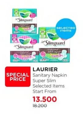 Promo Harga Laurier Super Slimguard Day 22.5 Cm 10 pcs - Watsons