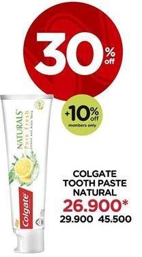 Promo Harga COLGATE Toothpaste Natural Extracts  - Watsons
