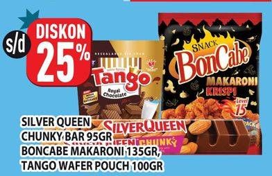 Silver Queen Chunky Bar/Bon Cabe Makaroni/Tango Wafer
