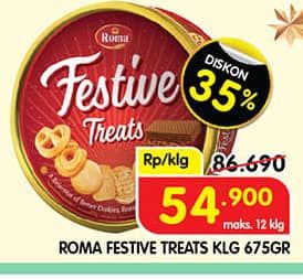 Promo Harga Roma Festive Treats 675 gr - Superindo