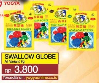 Promo Harga SWALLOW Agar Agar Powder All Variants 7 gr - Yogya