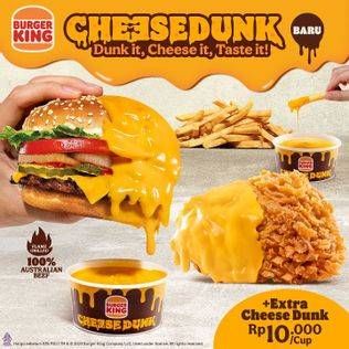 Promo Harga Burger King Cheesedunk  - Burger King