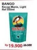 Promo Harga BANGO Kecap Manis, Light 550 mL  - Alfamart