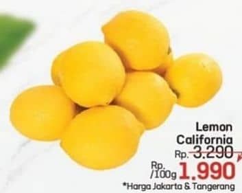Promo Harga Lemon Lokal California per 100 gr - LotteMart