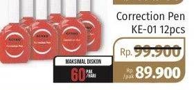 Promo Harga KENKO Correction Pen KE 01 12 pcs - Lotte Grosir