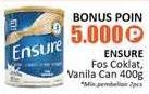 Promo Harga ENSURE Nutrition Powder FOS Vanila, Cokelat 400 gr - Alfamidi