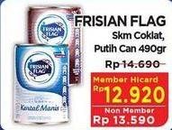 Promo Harga FRISIAN FLAG Susu Kental Manis Cokelat, Putih 490 gr - Hypermart