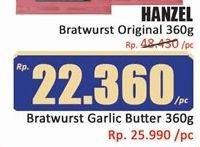 Promo Harga Hanzel Bratwurst Garlic Butter 360 gr - Hari Hari