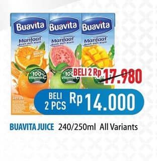Promo Harga Buavita Fresh Juice All Variants 245 ml - Hypermart