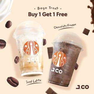 Promo Harga JCO Beverage Chocolate Frappe, Iced Latte  - JCO