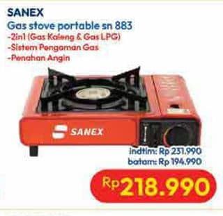 Promo Harga Sanex SN-883-RD Kompor Portable  - Hypermart