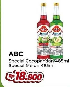 Promo Harga ABC Syrup Special Grade Melon, Coco Pandan 485 ml - Yogya