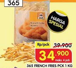 Promo Harga 365 French Fries 1000 gr - Superindo