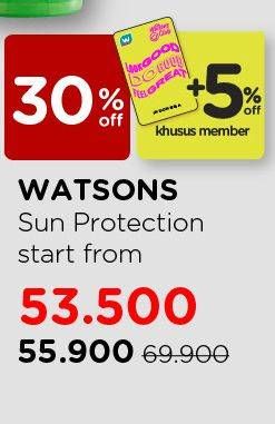 Promo Harga WATSONS WATSONS Love My Skin Very High Protection SunScreen Whitening Face & Body Lotion SPF50+ PA+++ 100 ml - Watsons