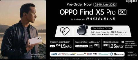 Promo Harga Oppo Find X5 Pro 5G 12 GB + 256 GB  - Erafone
