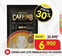 Promo Harga Caffino Kopi Latte 3in1 Bold per 5 sachet 30 gr - Superindo