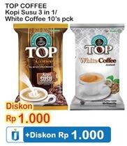 Promo Harga TOP COFFEE White Coffee 10s / 3n1  - Indomaret
