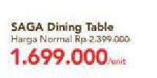 Promo Harga Saga Dining Table  - Carrefour