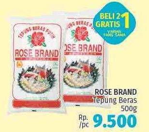 Promo Harga Rose Brand Tepung Beras 500 gr - LotteMart