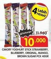 Promo Harga Cimory Yogurt Stick Strawberry, Blueberry, Original, Mango Sticky Rice 40 gr - Superindo