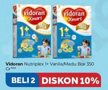 Promo Harga VIDORAN Xmart 1+ Vanilla, Madu per 2 box 1000 gr - Carrefour