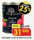 Promo Harga Frutaneira Lychee in Syrup 565 gr - Superindo