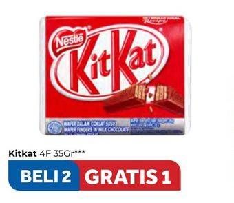 Promo Harga KIT KAT Chocolate 4 Fingers per 2 bungkus 35 gr - Carrefour