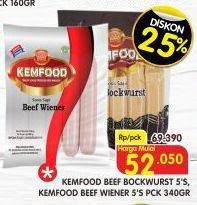 Promo Harga Kemfood Bockwurst/Beef Wiener   - Superindo