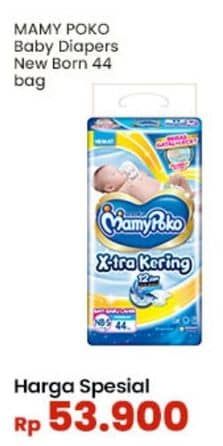 Promo Harga Mamy Poko Perekat Xtra Kering NB-S44 44 pcs - Indomaret