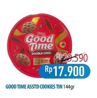 Promo Harga Good Time Chocochips Assorted Cookies Tin 149 gr - Hypermart