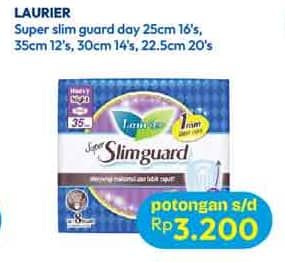 Promo Harga Laurier Super Slim Guard  - Hypermart