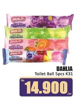 Promo Harga Dahlia Naphthalene Toilet Ball K31 5 pcs - Hari Hari
