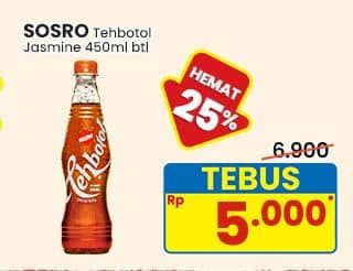 Promo Harga Sosro Teh Botol Original 450 ml - Indomaret