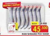 Promo Harga Ikan Shisamo 150 gr - Superindo