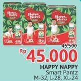 Promo Harga Happy Nappy Smart Pantz Diaper M32, L28, XL24 24 pcs - Alfamidi