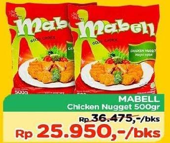 Promo Harga MABELL Nugget Ayam 500 gr - TIP TOP