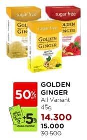 Golden Ginger Ginger Herb 45 gr Diskon 50%, Harga Promo Rp15.000, Harga Normal Rp30.500, Member Rp14.300, +DIskon 5% Khusus Member, Khusus Member