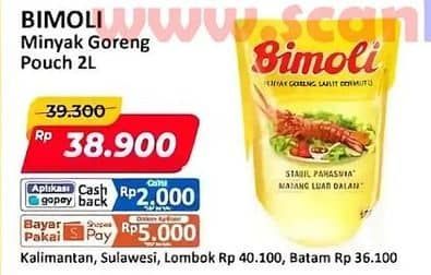 Promo Harga Bimoli Minyak Goreng 2000 ml - Alfamart