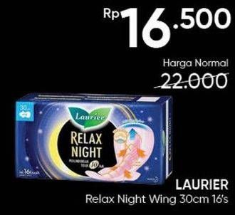 Promo Harga Laurier Relax Night 30cm 16 pcs - Guardian