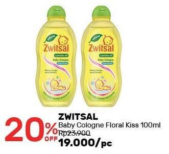 Promo Harga ZWITSAL Natural Baby Cologne Floral Kisses 100 ml - Guardian