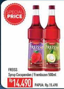 Promo Harga FREISS Syrup Cocopandan, Frambozen 500 ml - Hypermart