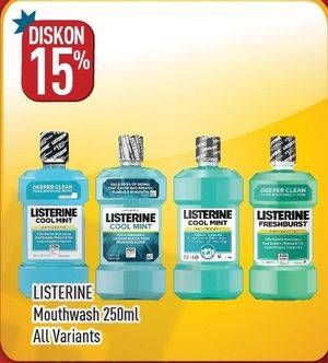 Promo Harga LISTERINE Mouthwash Antiseptic All Variants 250 ml - Hypermart