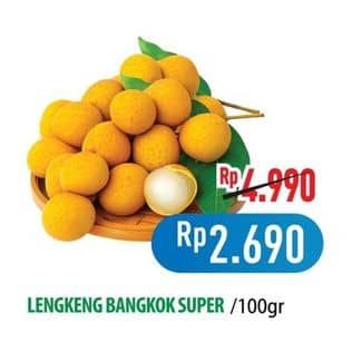 Promo Harga Lengkeng Bangkok Super per 100 gr - Hypermart
