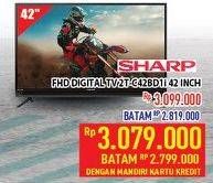 Promo Harga SHARP 2T-C42BD1i | LED TV 42"  - Hypermart