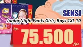 Promo Harga Sensi Night Pants Junior Size XXXXL11 11 pcs - Hari Hari